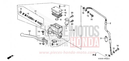 MAITRE-CYLINDRE DE FREIN AVANT CYLINDRE XR125L5 de 2005